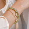 Bracelet feuille d'or jade Hetian - giftlovecanada