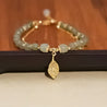 Bracelet feuille d'or jade Hetian - giftlovecanada