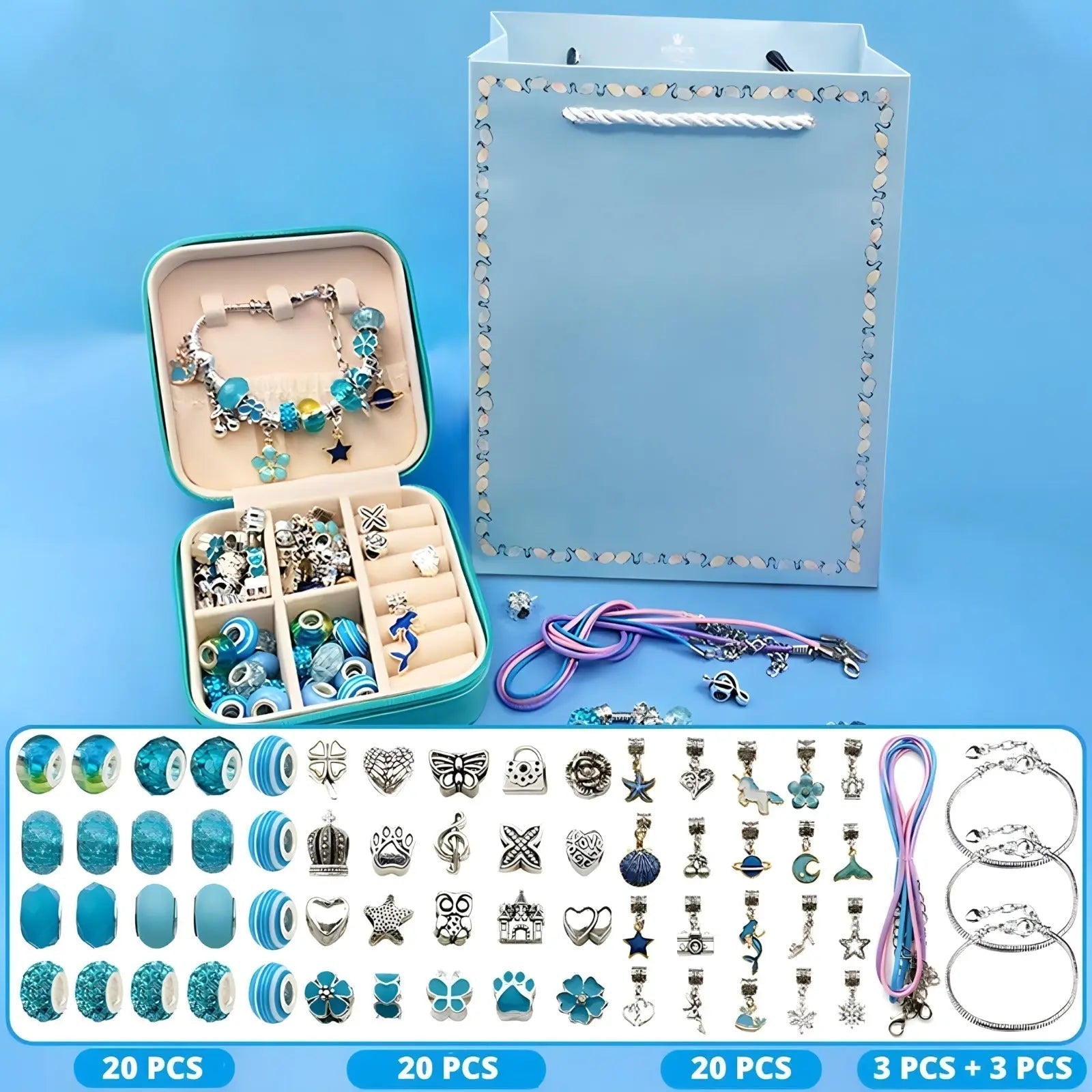 GLC™ - Kit de création de bijoux pour filles - giftlovecanada