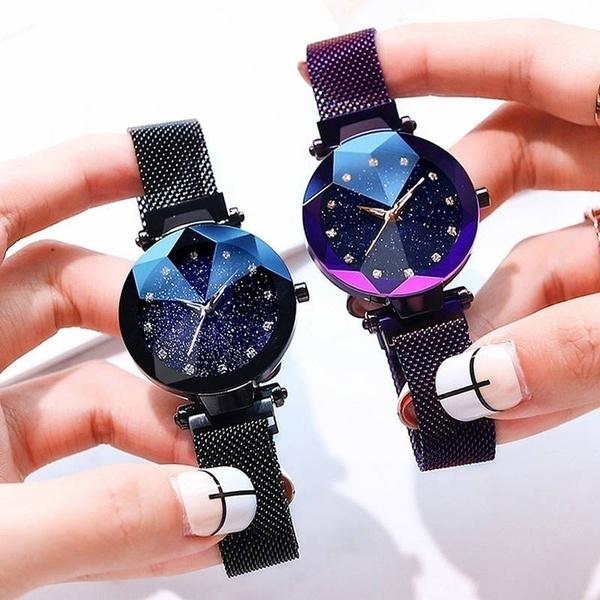 Montre Femmes Ciel Étoilé à Bracelet Magnétique CELESTIA™ - giftlovecanada