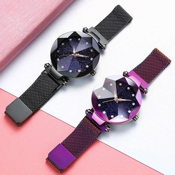 Montre Femmes Ciel Étoilé à Bracelet Magnétique CELESTIA™ - giftlovecanada